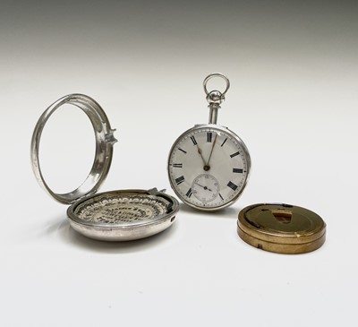 Lot 292 - A pair cased silver pocket watch by Andrew...