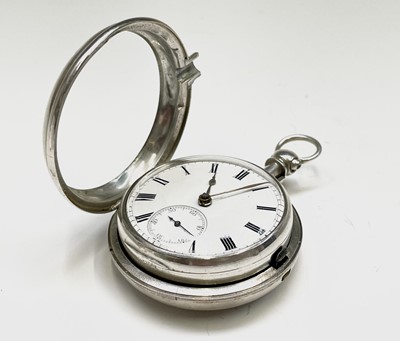 Lot 292 - A pair cased silver pocket watch by Andrew...