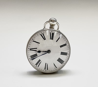 Lot 157 - A George IV silver pocket watch by Baldwin,...