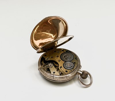 Lot 5 - A 9ct gold cased open face keyless pocket...