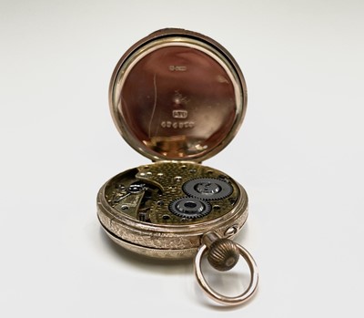 Lot 5 - A 9ct gold cased open face keyless pocket...