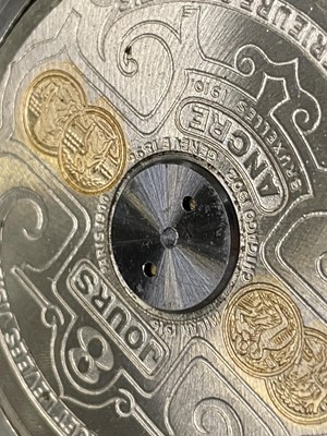 Lot 283 - A silver Hebdomas 8 Day keyless pocket watch...