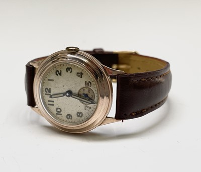 Lot 125 - A 9ct gold cased wristwatch hallmarked...