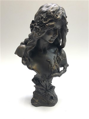 Lot 103 - A 'Le Printemps' modern composite bust of a...