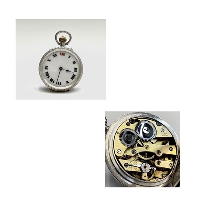 Lot 85 - Twelve small silver keyless fob watches, each...