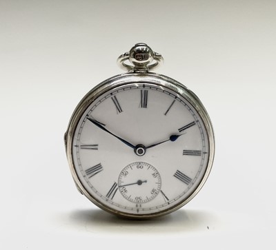 Lot 272 - A silver key wind watch by James Mc Cabe,...