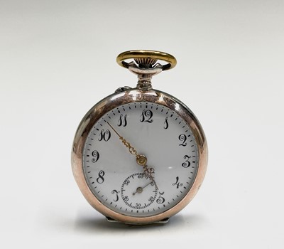 Lot 11 - Two silver and gilt cased keyless watches...