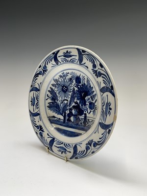 Lot 234 - A Dutch Delft pottery dish, 18th century,...