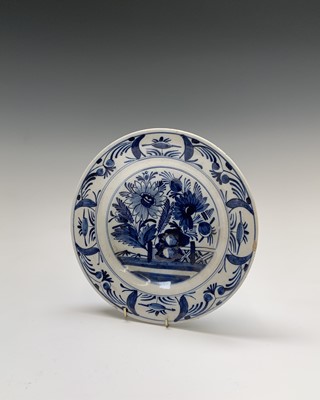 Lot 234 - A Dutch Delft pottery dish, 18th century,...