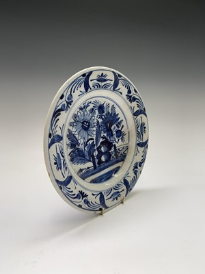 Lot 234 - A Dutch Delft pottery dish, 18th century,...