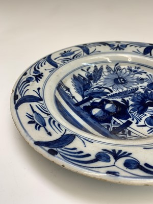 Lot 234 - A Dutch Delft pottery dish, 18th century,...