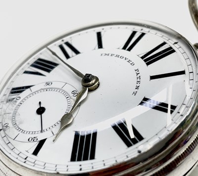 Improved patent silver pocket watch sale