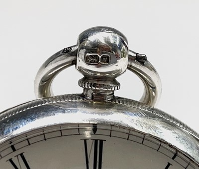Lot 46 - An English fusee silver pocket watch, movement...