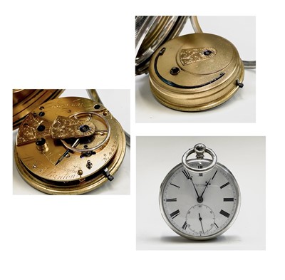 Lot 151 - Four English fusee silver pocket watches. A...