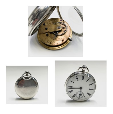 Lot 152 - Four English silver fusee pocket watches....