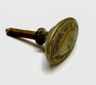 Lot 283 - Various antique brass furniture handles etc,...