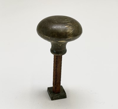 Lot 283 - Various antique brass furniture handles etc,...