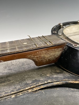 Lot 51 - A 20th century eight string mandolin banjo...