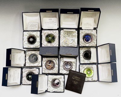Lot 847 - Fifteen Caithness limited edition paperweights,...