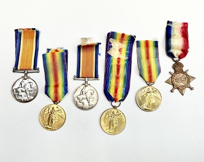 Lot 272 - First World War Medals x 6. Comprising: WW1...