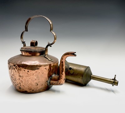 Lot 355 - A John Linwood brass clockwork spit, late 19th...