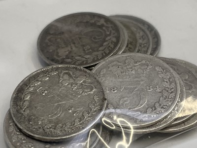 Lot 26 - Great Britain Silver 3d - William IV to Queen...