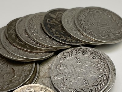 Lot 26 - Great Britain Silver 3d - William IV to Queen...
