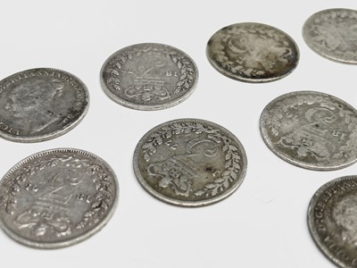 Lot 26 - Great Britain Silver 3d - William IV to Queen...