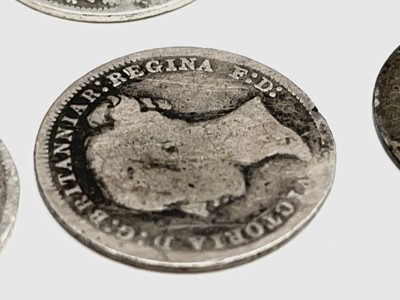 Lot 26 - Great Britain Silver 3d - William IV to Queen...