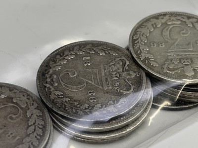 Lot 26 - Great Britain Silver 3d - William IV to Queen...