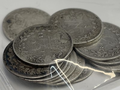 Lot 26 - Great Britain Silver 3d - William IV to Queen...