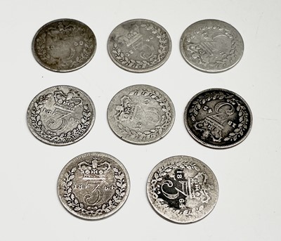 Lot 26 - Great Britain Silver 3d - William IV to Queen...