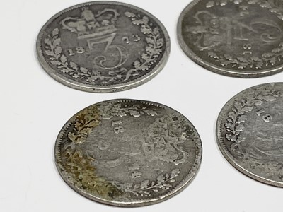 Lot 26 - Great Britain Silver 3d - William IV to Queen...