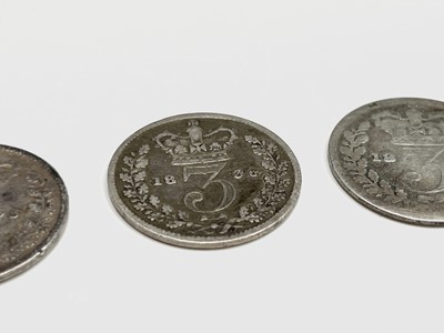 Lot 26 - Great Britain Silver 3d - William IV to Queen...