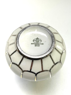 Lot 837 - A mid century Veyhl silver overlay porcelain...
