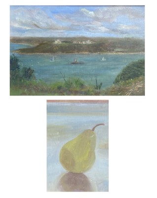 Lot 1179 - Lise VAUDIN A Coastal Landscape Oil on canvas...