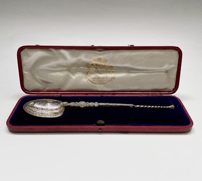 Lot 456 - A silver replica of the anointing spoon made...