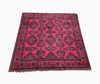 Lot 364 - An English hand knotted carpet of Turkish...