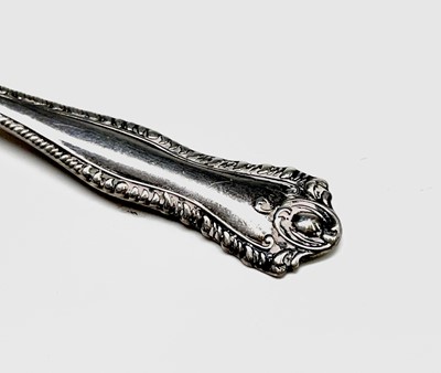 Lot 446 - An early Victorian, silver, fiddle and thread...