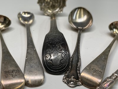 Lot 446 - An early Victorian, silver, fiddle and thread...