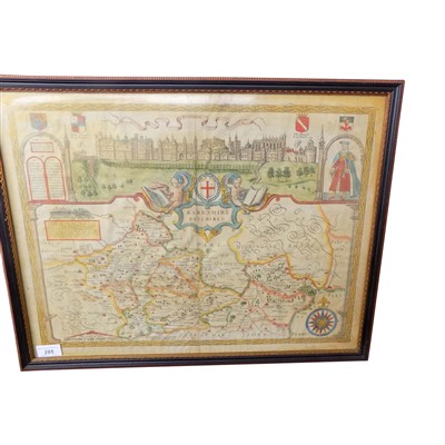 Lot 285 - ENGRAVED MAP. 'Barkshire Described.' by John...