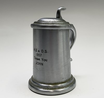 Lot 63 - A Dunhill lighter in the form of a pewter...