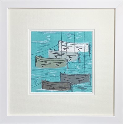 Lot 190 - Stephen FELSTEAD (1957) Five Boats, Porthleven...