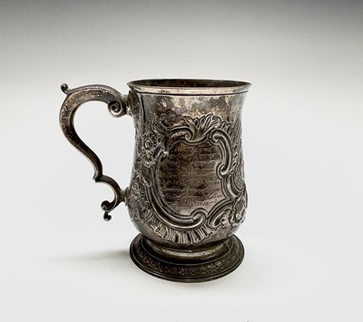 Lot 370 - An early George III silver bellied mug by...