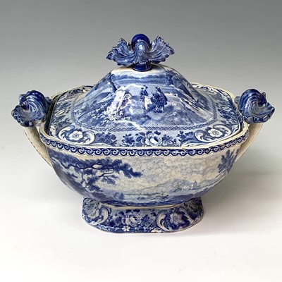 Lot 419 - A "Stafford Gallery" series blue and white...