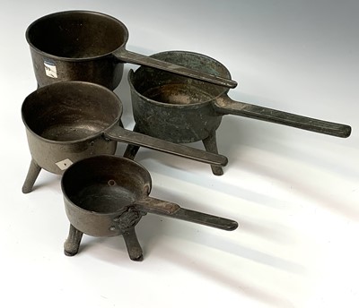 Lot 427 - A bronze skillet, early 18th century,...