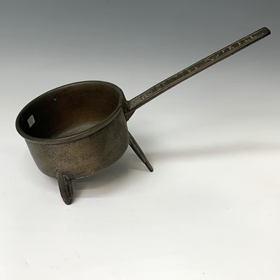 Lot 429 - A rare Charles II bronze skillet, by Robert...