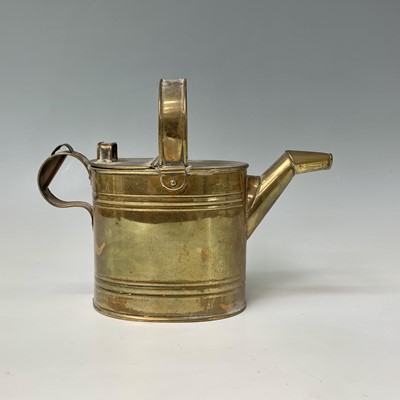 Lot 452 - A 19th century brass watering can, height...