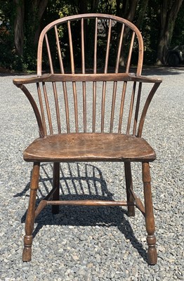 Lot 108 - A 19th century West Country ash and elm...