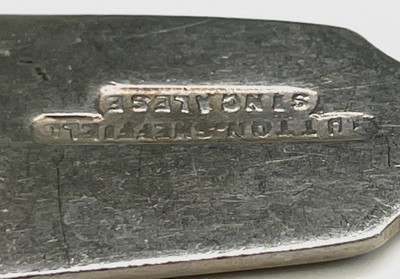 Lot 427 - Four unmatched engraved silver napkin rings,...